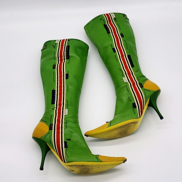 Giuseppe Zanotti Shoes - GIUSEPPE ZANOTTI SIZE 40 COLOR GREEN AND YELLOW 100% AUTHENTIC & ITS USED ITEM
